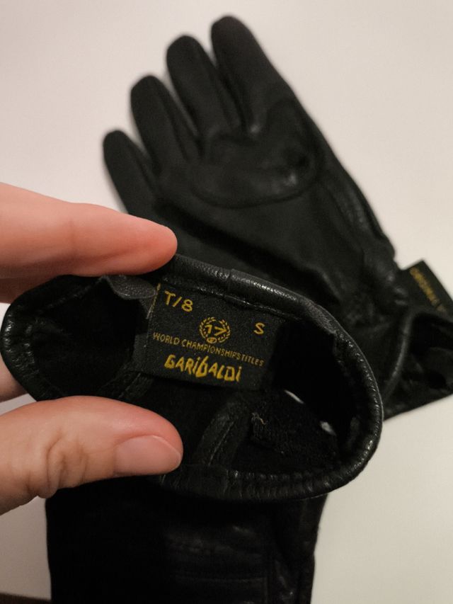 Garibaldi guantes moto cuero