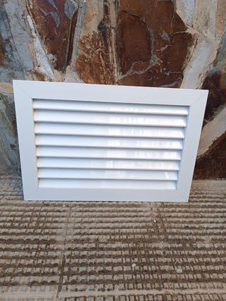 Rejilla de aluminio blanco