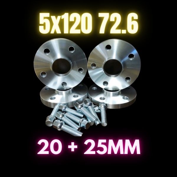 Separadores 20 y 25mm 5x120 72.6