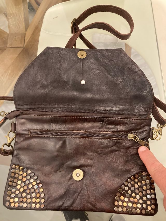 Cartera de piel de cabra