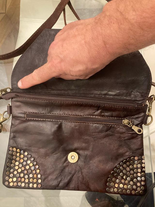 Cartera de piel de cabra