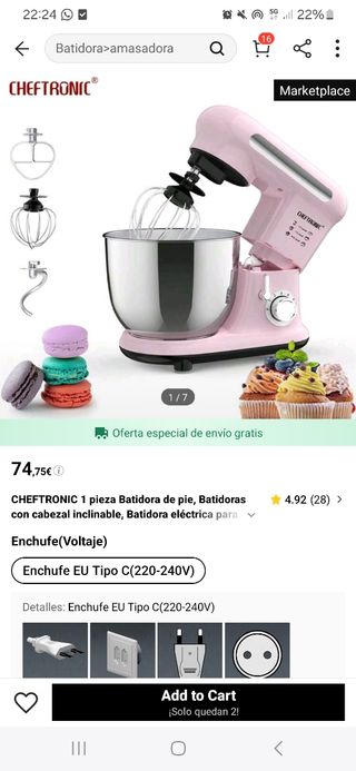 Amasadora no negociable!!!!