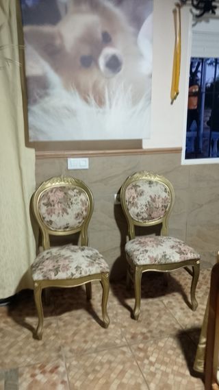 Sillas antiguas estilo barroco