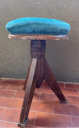 BANQUETA PIANO TERCIOPELO