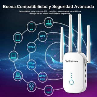 WONLINK Amplificador Señal WiFI Repetidor 1200MBPS