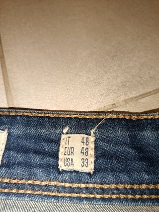 Jeans vintage cotone dritti uomo