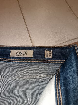 Jeans vintage cotone dritti uomo