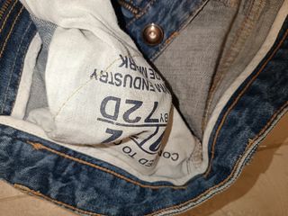 Jeans vintage cotone dritti uomo