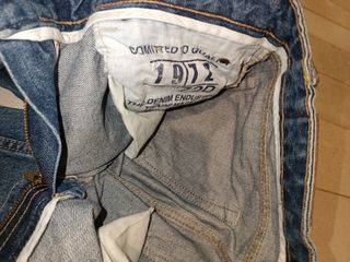 Jeans vintage cotone dritti uomo