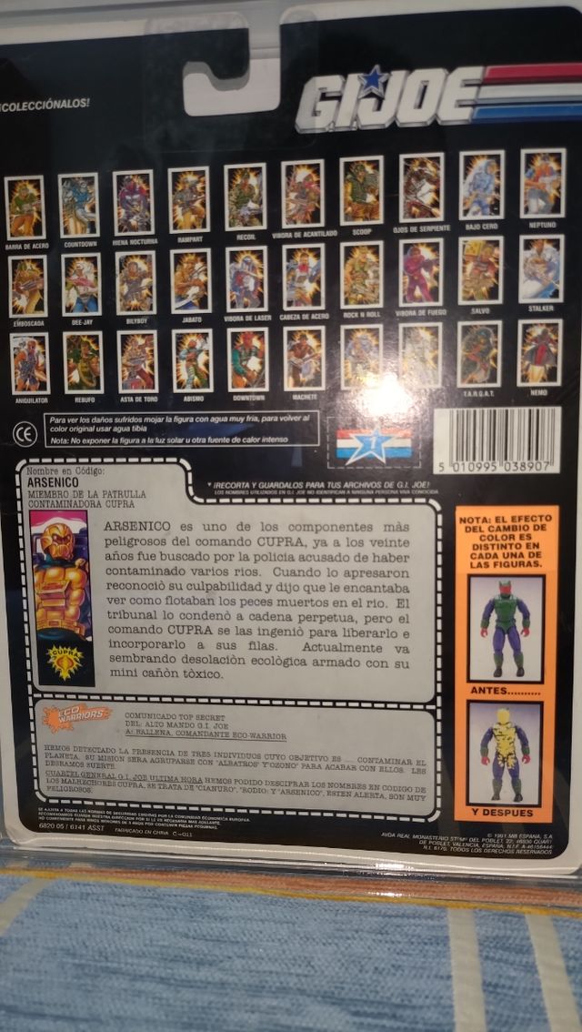 Blister español sellado Gijoe Arsénico + acrílica