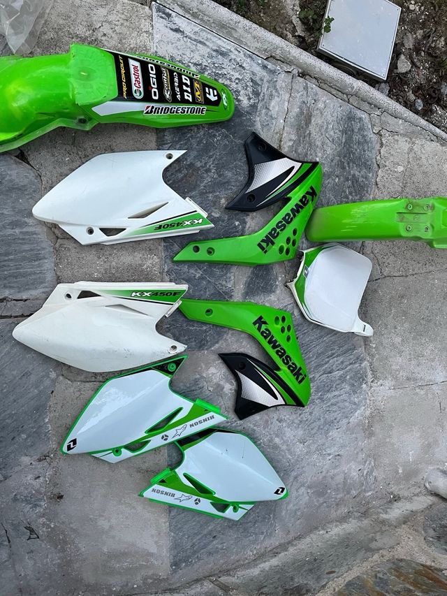 Plasticos originales kawasaki kxf