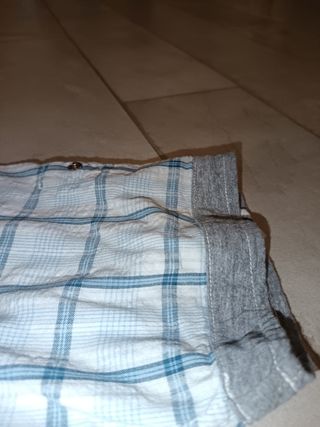 Camicia maniche corte a quadri cotone