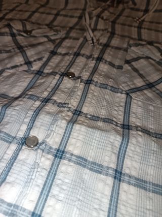 Camicia maniche corte a quadri cotone