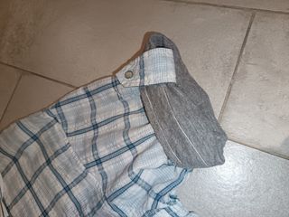 Camicia maniche corte a quadri cotone