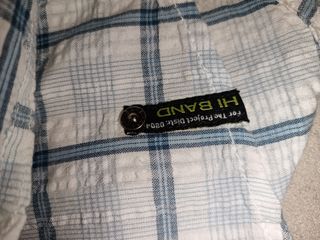 Camicia maniche corte a quadri cotone