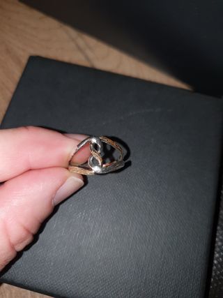 Anillo plata y bronce infinito