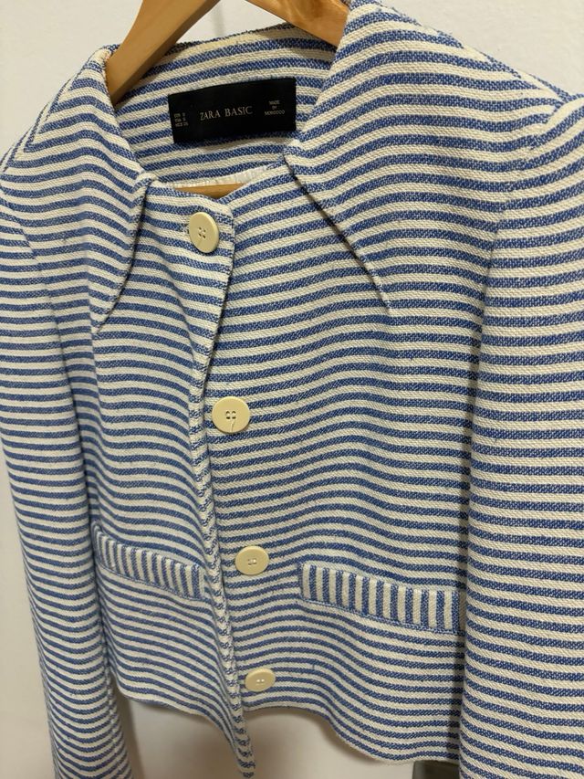 chaqueta rayas Zara