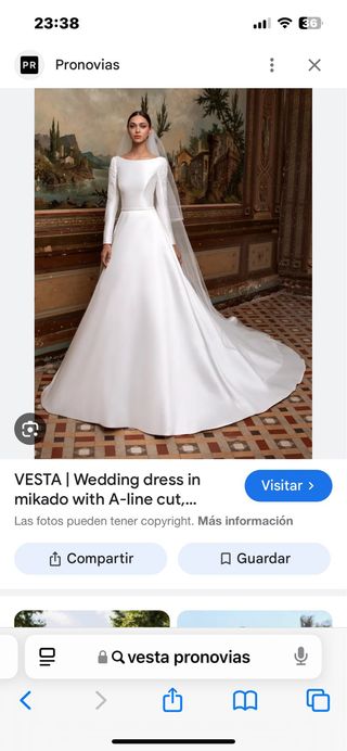 Vestido de novia vesta pronovias