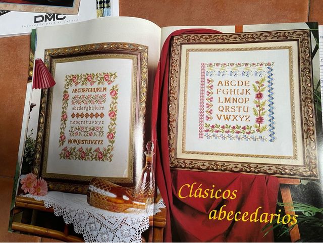 2 revistas de punto de cruz