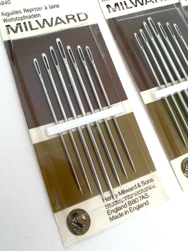 Lote agujas de lana MILWARD nuevas