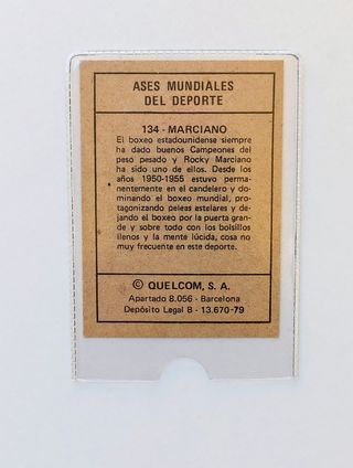 ROCKY MARCIANO 134 ASES MUNDIALES DEL DEPORTE