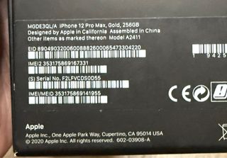 Iphone 12 Pro Max 256GB  