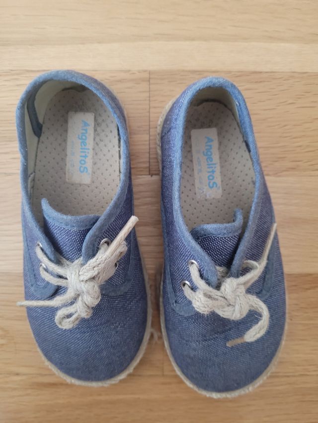 Zapatos angelitos azul numero 26