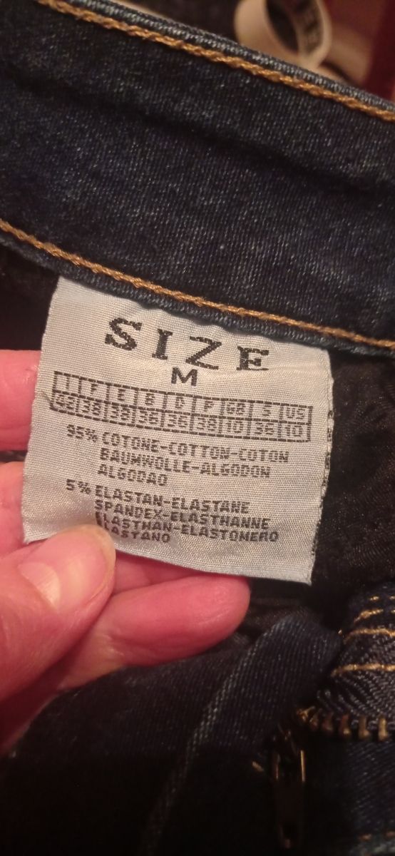 Pantalón vaquero elástico mujer