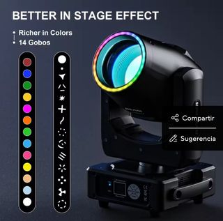 ✅️Pack 2 Cabezas Móvil Beam 8R 250W RGB 