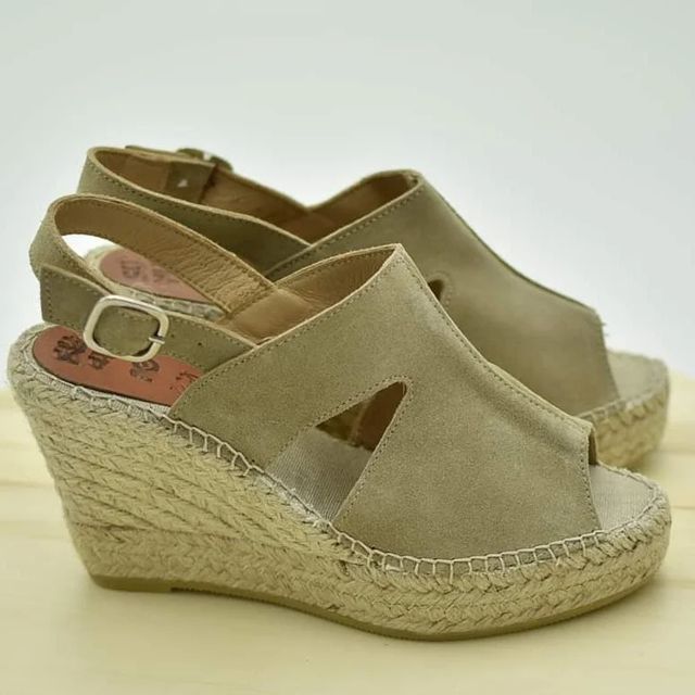 Alpargatas de esparto mujer color piedra