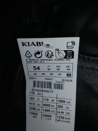 Pantalones encerados , talla 54