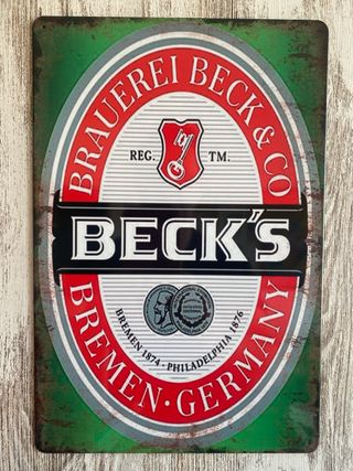 Cartel cerveza Beck’s