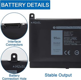 Batteria per computer portatile OPAHUTER PKWVM DELL Precision 7550