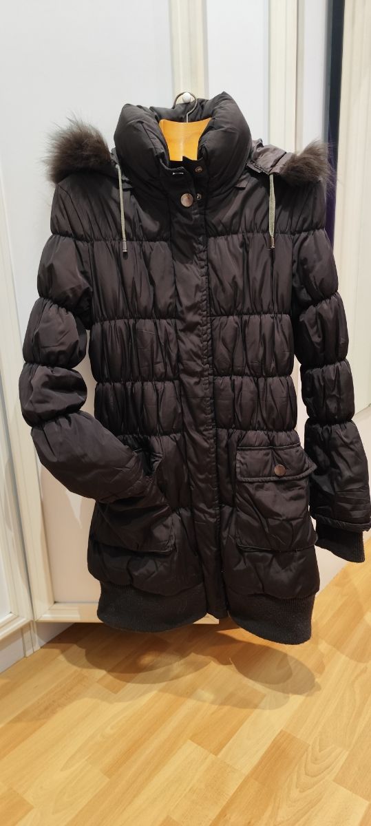 Anorak largo marrón 