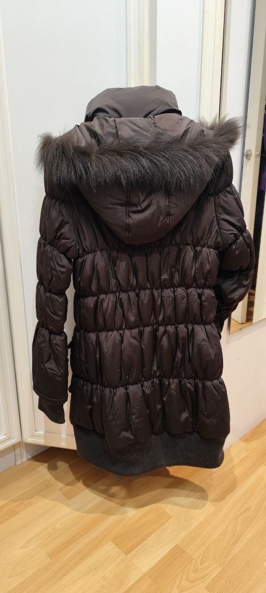 Anorak largo marrón 