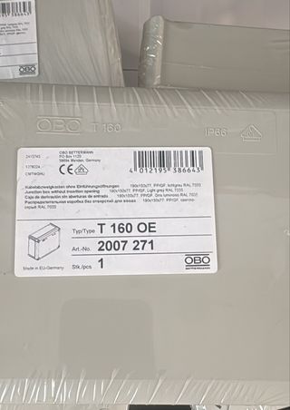 Caja derivación ciega OBO T16 IP66