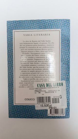 Varia: Artículos, cuentos, poesía y teatro