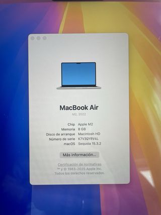 MACBOOK AIR 2022 M2