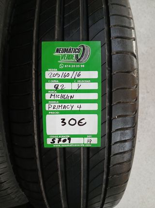 205 60 16 92Y MICHELIN PRIMACY 4