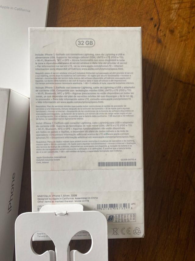 Scatola Iphone 7 32gb Apple