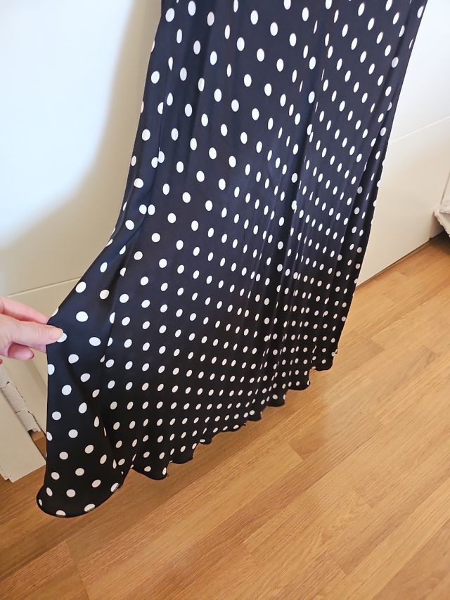 Falda lunares Negra