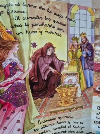 Cuento de brillos La Bella durmiente