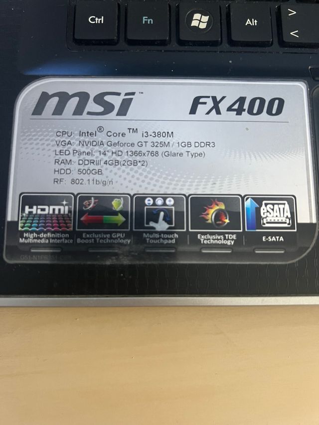 Ordenador Portatil (Reparar o Piezas)