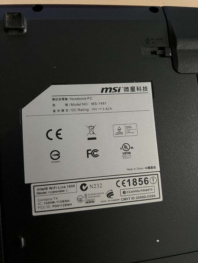 Ordenador Portatil (Reparar o Piezas)