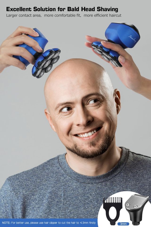 Afeitadora eléctrica 8D,  accesorios multifunción 