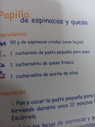 Recetas  bebés y niños alimentación