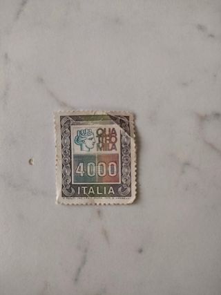 Francobollo 4000 lire Italia