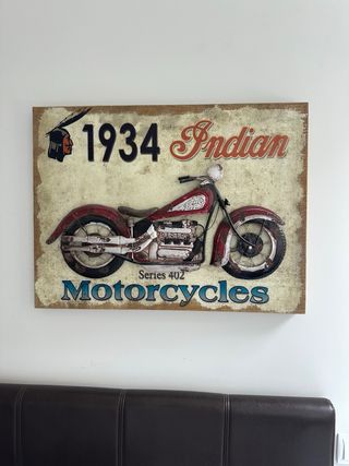 Cuadro moto antigua