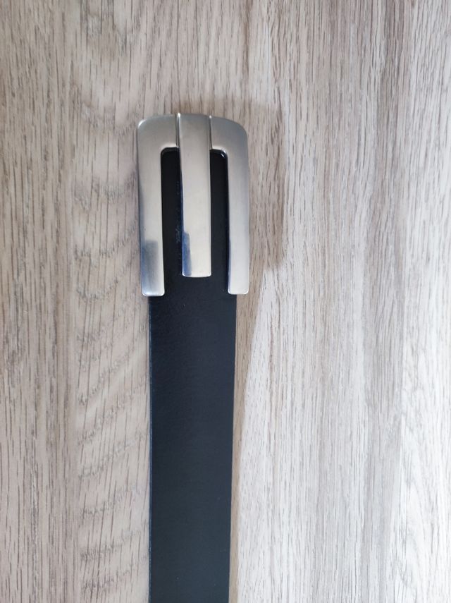 Cinturón cuero negro Emporio