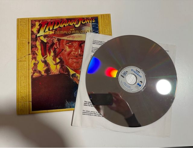 Trilogia peliculas Indiana Jones Laser Disc ESP